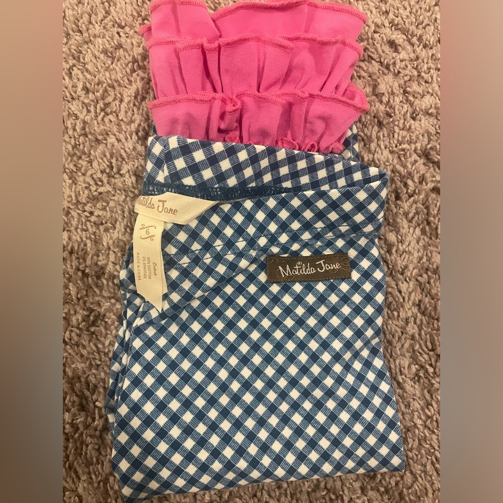 Matilda Jane Ruffle Leggins - EUC, Size 6